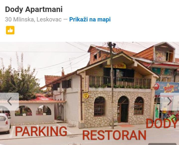 Dody Apartmani Leskovac  Eksteriør billede